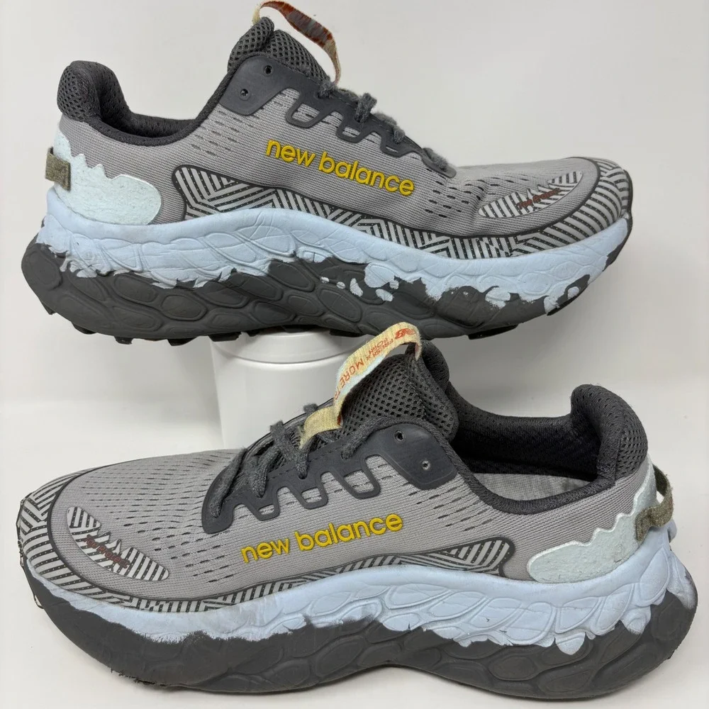 New Balance Fresh Foam X More Trail v3 Mens Size 8 Grey Blue Trail Running Shoes